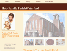 Tablet Screenshot of holyfamilywaterford.com